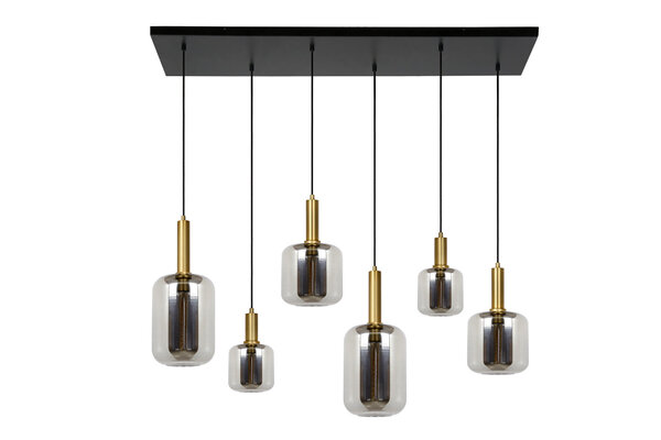 Lucide JOANET - Hanglamp - 2xE27 - Fumé Lucide JOANET - Hanglamp - 2xE27 - Fumé