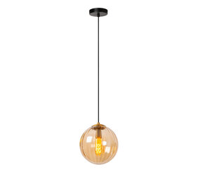 Lucide MONSARAZ - Hanglamp - Ø 25 cm - 1xE27 - Amber Lucide MONSARAZ - Hanglamp - Ø 25 cm - 1xE27 - Amber