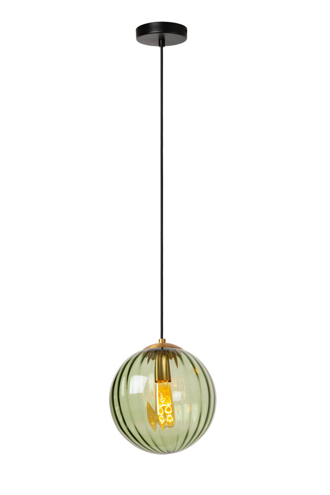 Lucide MONSARAZ - Hanglamp - Ø 25 cm - 1xE27 - Groen Lucide MONSARAZ - Hanglamp - Ø 25 cm - 1xE27 - Groen