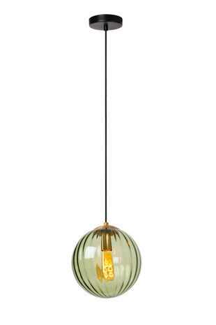 Lucide MONSARAZ - Hanglamp - Ø 25 cm - 1xE27 - Groen Lucide MONSARAZ - Hanglamp - Ø 25 cm - 1xE27 - Groen