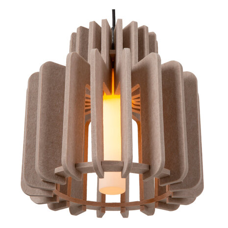 Lucide ROLLO - Hanglamp - 1xE27 - Taupe Lucide ROLLO - Hanglamp - 1xE27 - Taupe