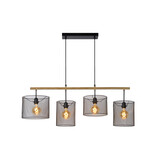 Lucide BASKETT - Hanglamp - 4xE27 - Zwart Lucide BASKETT - Hanglamp - 4xE27 - Zwart