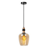 Lucide ILONA - Hanglamp - Ø 22 cm - 1xE27 - Amber Lucide ILONA - Hanglamp - Ø 22 cm - 1xE27 - Amber