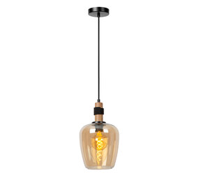 Lucide ILONA - Hanglamp - Ø 22 cm - 1xE27 - Amber Lucide ILONA - Hanglamp - Ø 22 cm - 1xE27 - Amber