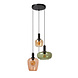 Lucide ILONA - Hanglamp - 3xE27 - Zwart Lucide ILONA - Hanglamp - 3xE27 - Zwart