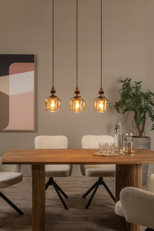 Lucide ILONA - Hanglamp - 3xE27 - Amber Lucide ILONA - Hanglamp - 3xE27 - Amber