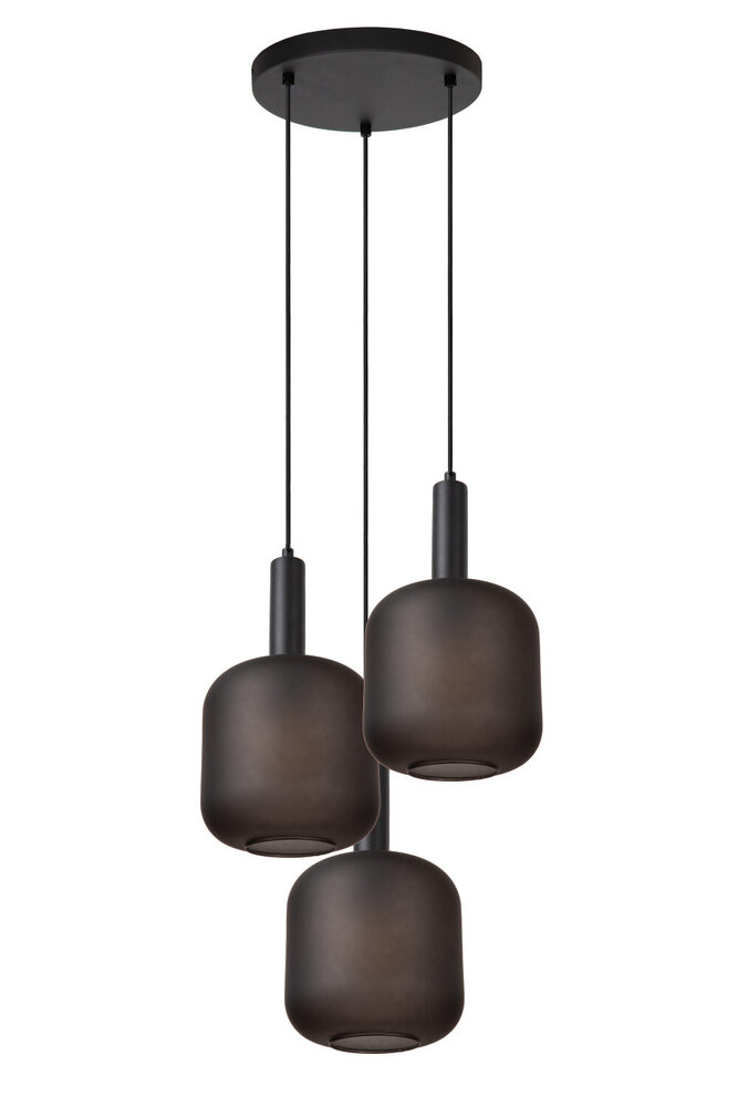 Lucide ELOISE - Hanglamp - Ø 40 cm - 3xE27 - Zwart Lucide ELOISE - Hanglamp - Ø 40 cm - 3xE27 - Zwart