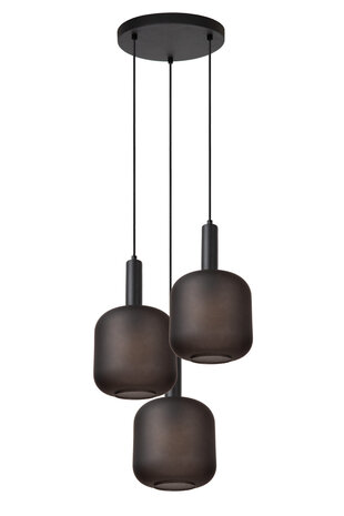 Lucide ELOISE - Hanglamp - Ø 40 cm - 3xE27 - Zwart Lucide ELOISE - Hanglamp - Ø 40 cm - 3xE27 - Zwart