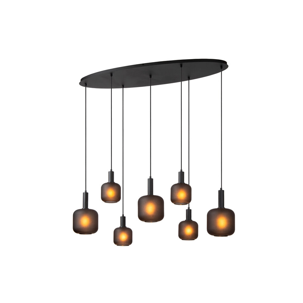 Lucide ELOISE - Hanglamp - 7xE27 - Zwart