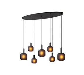 Lucide ELOISE - Hanglamp - 7xE27 - Zwart Lucide ELOISE - Hanglamp - 7xE27 - Zwart