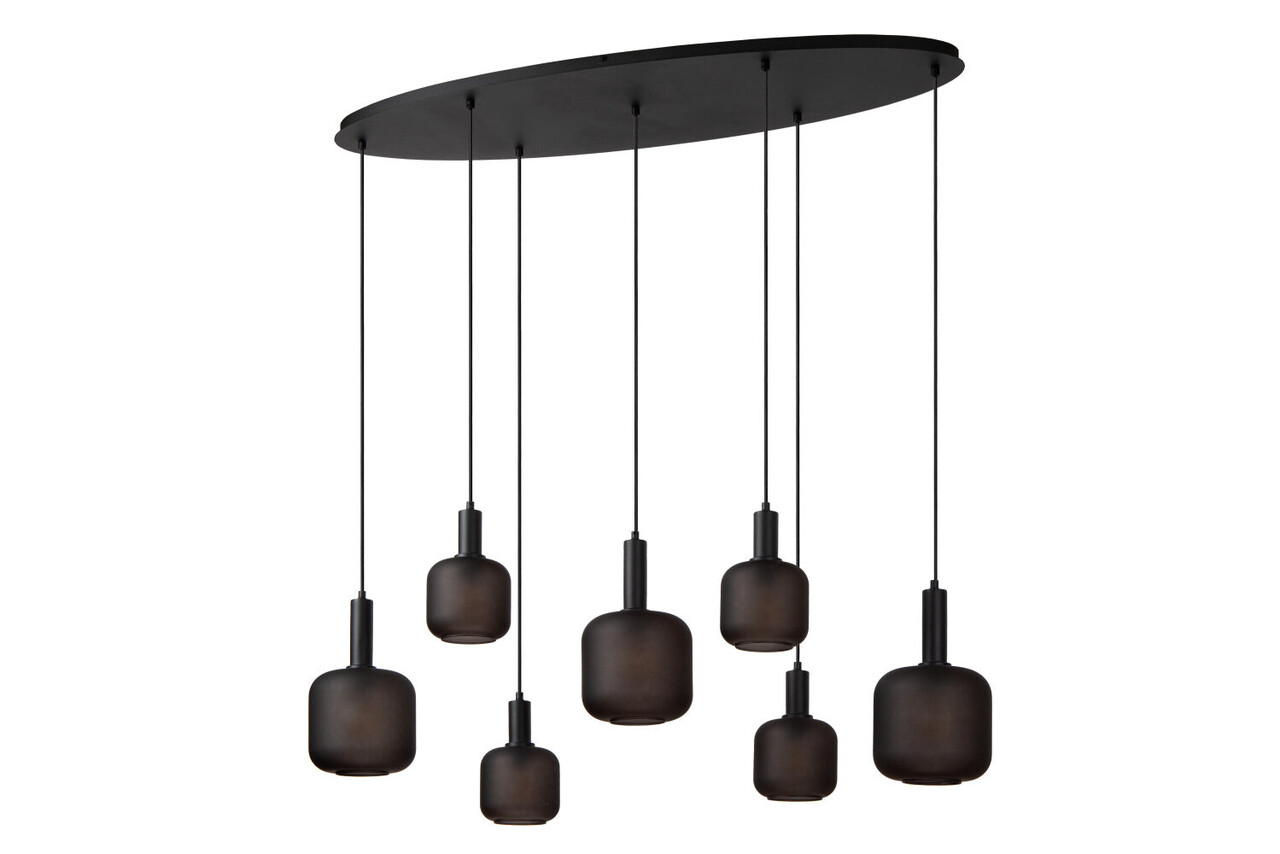 Lucide ELOISE - Hanglamp - 7xE27 - Zwart Lucide ELOISE - Hanglamp - 7xE27 - Zwart