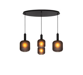 Lucide ELOISE - Hanglamp - 4xE27 - Zwart Lucide ELOISE - Hanglamp - 4xE27 - Zwart