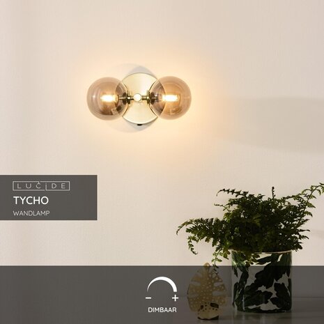 Lucide TYCHO - Wandlamp - 2xG9 - Mat Goud / Messing Lucide TYCHO - Wandlamp - 2xG9 - Mat Goud / Messing