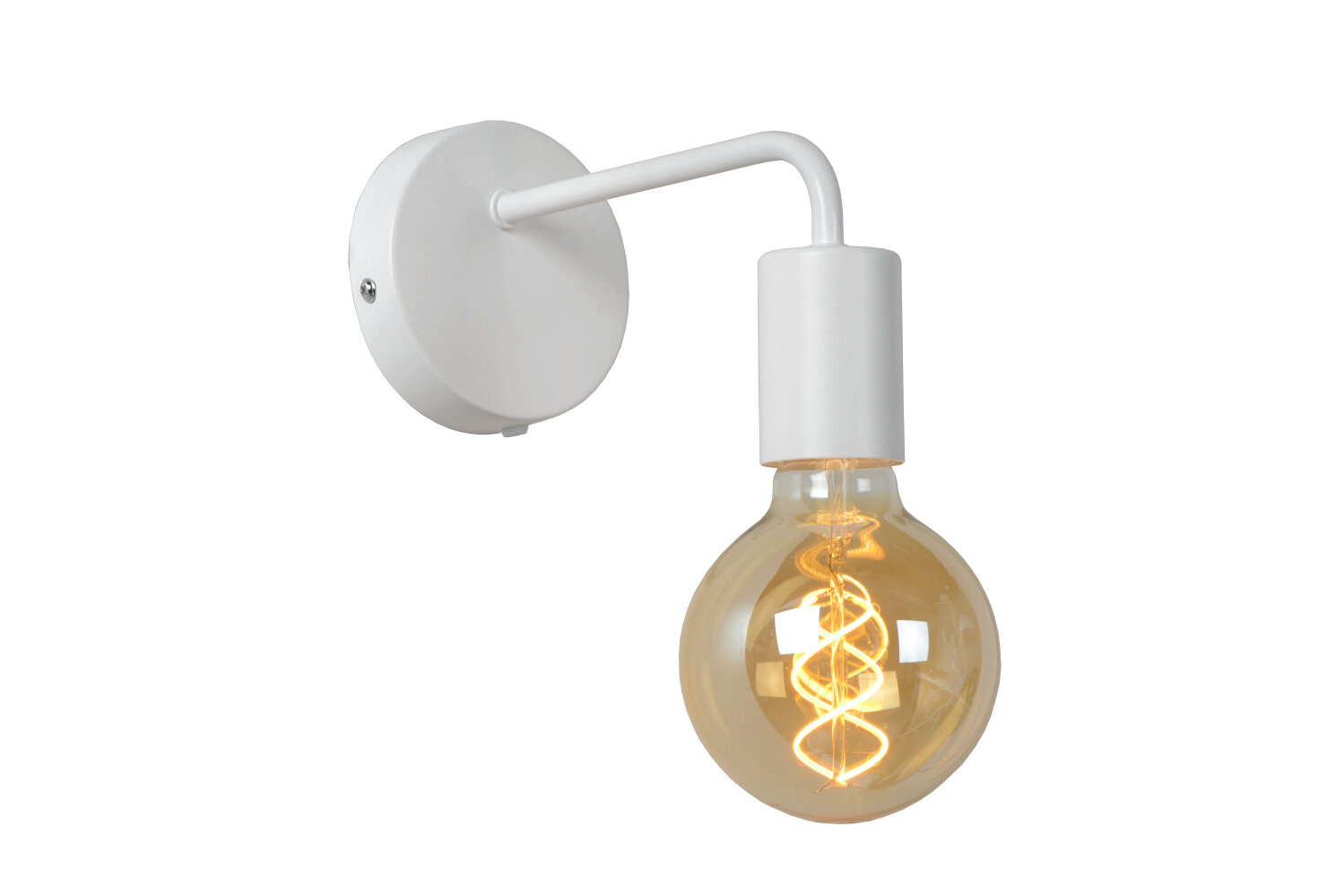 Lucide SCOTT - Wandlamp - 1xE27 - Wit