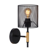 Lucide BASKETT - Wandlamp - 1xE27 - Zwart Lucide BASKETT - Wandlamp - 1xE27 - Zwart
