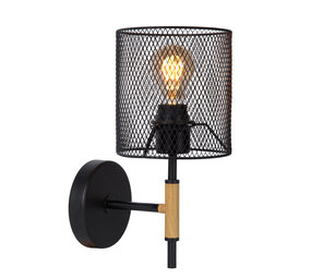 Lucide BASKETT - Wandlamp - 1xE27 - Zwart Lucide BASKETT - Wandlamp - 1xE27 - Zwart