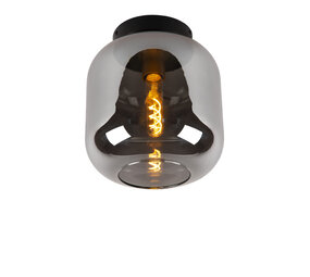 Lucide JOANET - Plafonnière - Ø 25 cm - 1xE27 - Fumé Lucide JOANET - Plafonnière - Ø 25 cm - 1xE27 - Fumé