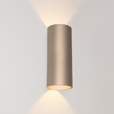 Artdelight Wandlamp Brody 2 lichts H 18 cm champagne Artdelight Wandlamp Brody 2 lichts H 18 cm champagne