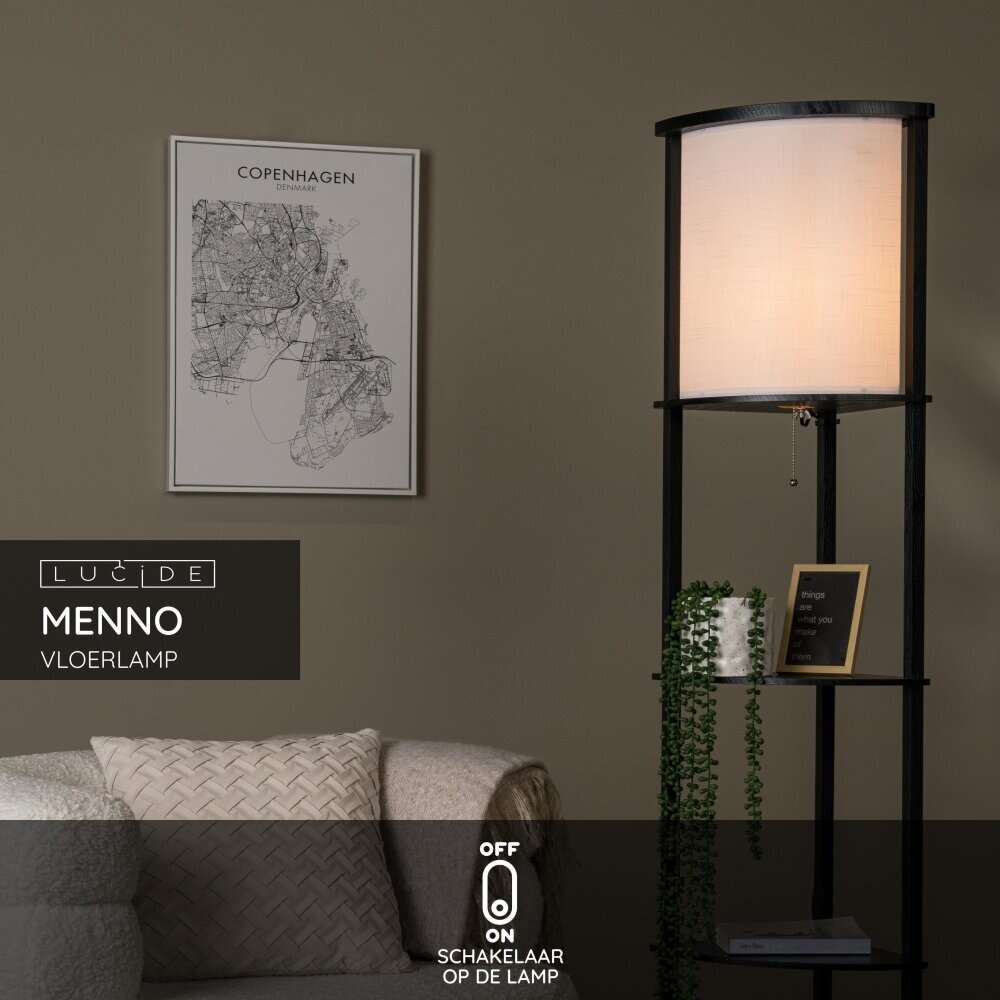 Lucide MENNO - Vloerlamp - 1xE27 - Zwart Lucide MENNO - Vloerlamp - 1xE27 - Zwart