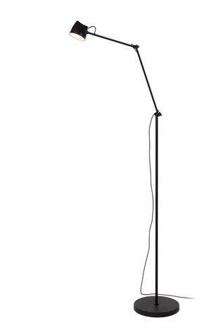 Lucide MILNE - Vloerlamp - LED Dimb. - 1x8W 2700K - Zwart Lucide MILNE - Vloerlamp - LED Dimb. - 1x8W 2700K - Zwart