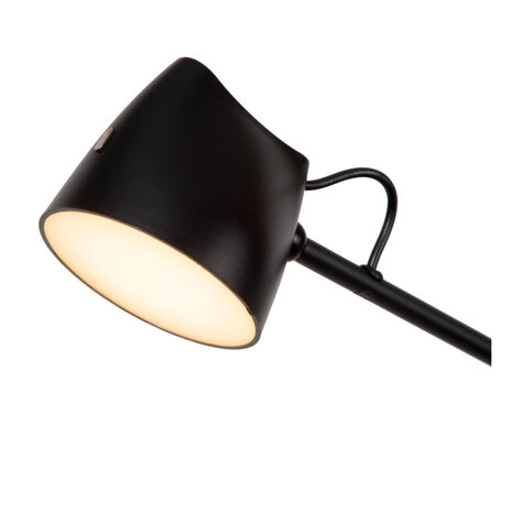 Lucide MILNE - Vloerlamp - LED Dimb. - 1x8W 2700K - Zwart Lucide MILNE - Vloerlamp - LED Dimb. - 1x8W 2700K - Zwart