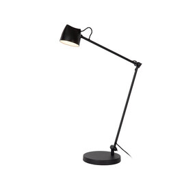 Lucide MILNE - Leeslamp - LED Dimb. - 1x8W 2700K - Zwart
