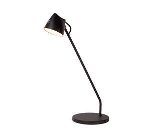 Lucide MILNE - Bureaulamp - LED Dimb. - 1x8W 2700K - Zwart Lucide MILNE - Bureaulamp - LED Dimb. - 1x8W 2700K - Zwart