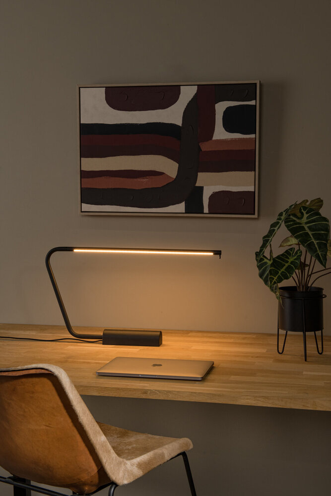 Lucide MADISON - Bureaulamp - LED Dimb. - 1x9W 2700K - Zwart Lucide MADISON - Bureaulamp - LED Dimb. - 1x9W 2700K - Zwart