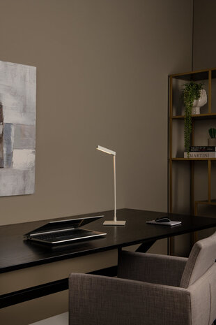 Lucide LAVALE - Bureaulamp - LED Dimb. - 1x3W 2700K - Wit Lucide LAVALE - Bureaulamp - LED Dimb. - 1x3W 2700K - Wit