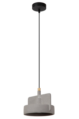 Lucide NINJA - Hanglamp - Ø 20 cm - 1xE27 - Grijs Lucide NINJA - Hanglamp - Ø 20 cm - 1xE27 - Grijs