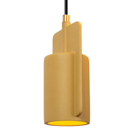 Lucide NINJA - Hanglamp - Ø 11,5 cm - 1xE27 - Geel