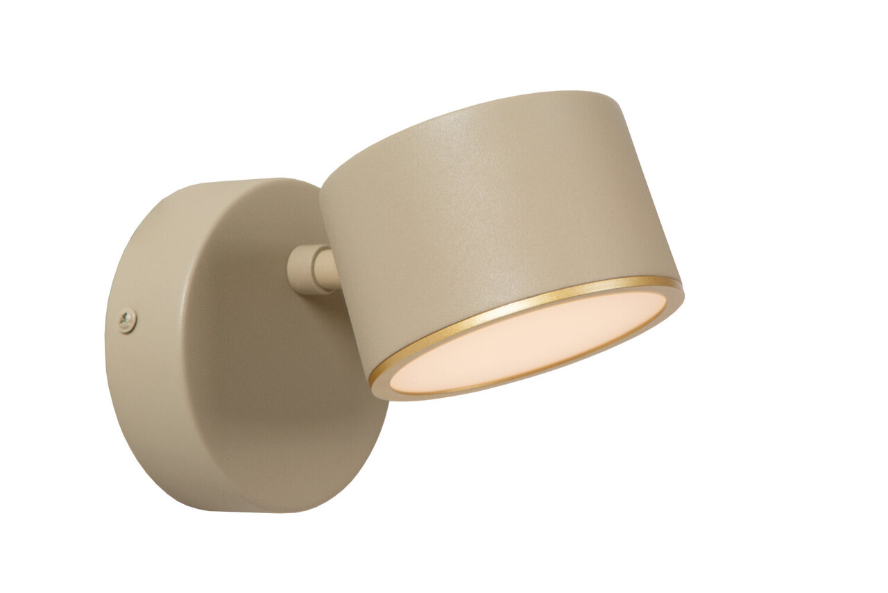 Lucide GIAN - Wandlamp - LED Dimb. - 1x9W 2700K - Taupe Lucide GIAN - Wandlamp - LED Dimb. - 1x9W 2700K - Taupe