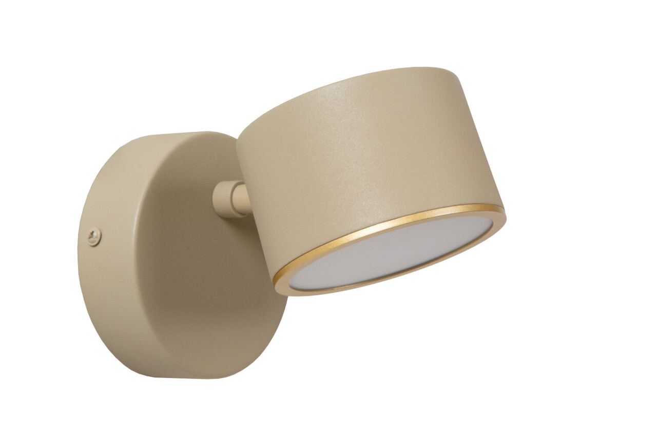 Lucide GIAN - Wandlamp - LED Dimb. - 1x9W 2700K - Taupe Lucide GIAN - Wandlamp - LED Dimb. - 1x9W 2700K - Taupe