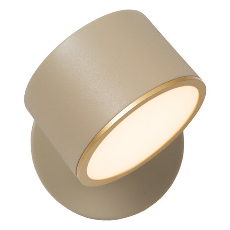 Lucide GIAN - Wandlamp - LED Dimb. - 1x9W 2700K - Taupe Lucide GIAN - Wandlamp - LED Dimb. - 1x9W 2700K - Taupe