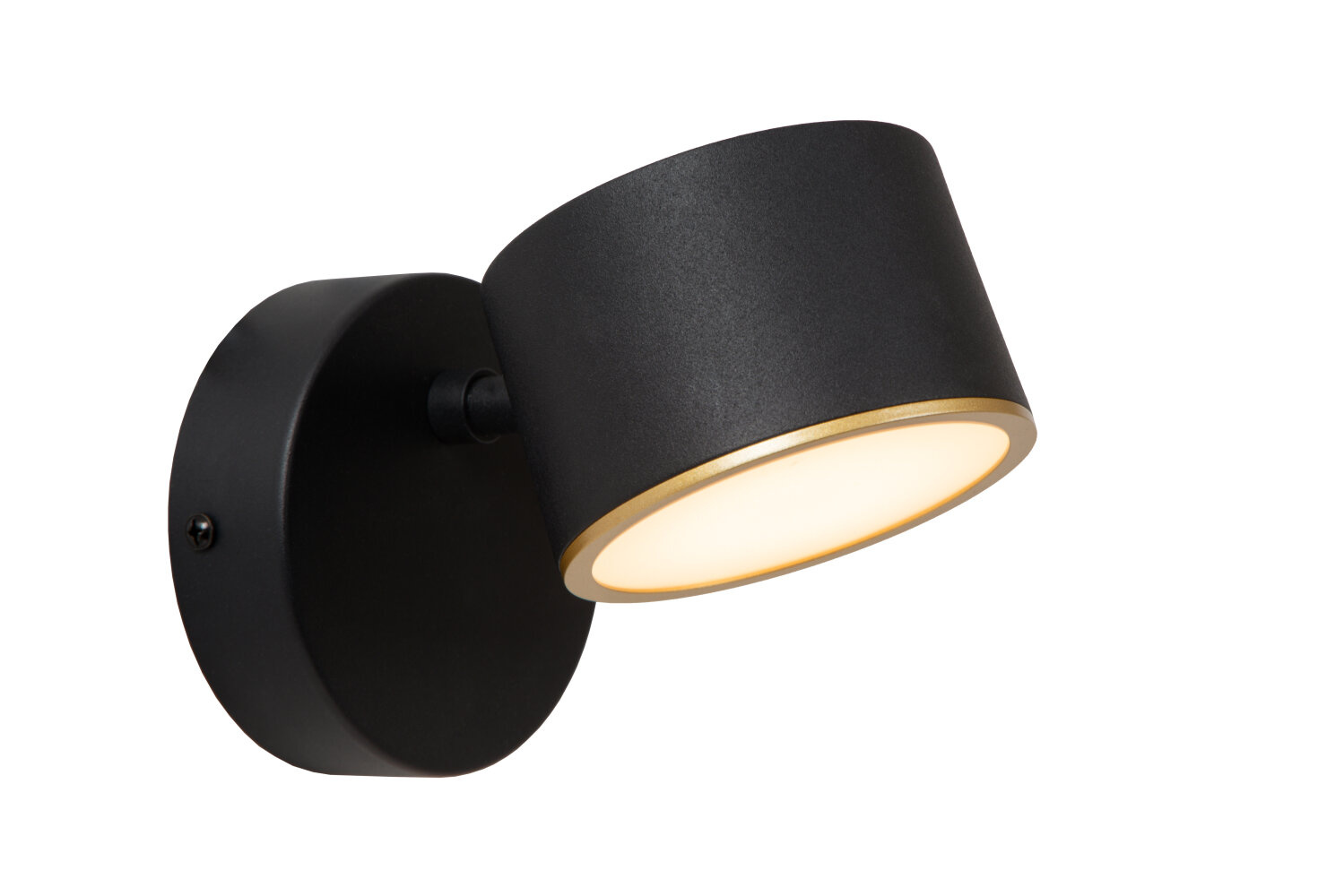 Lucide GIAN - Wandlamp - LED Dimb. - 1x9W 2700K - Zwart