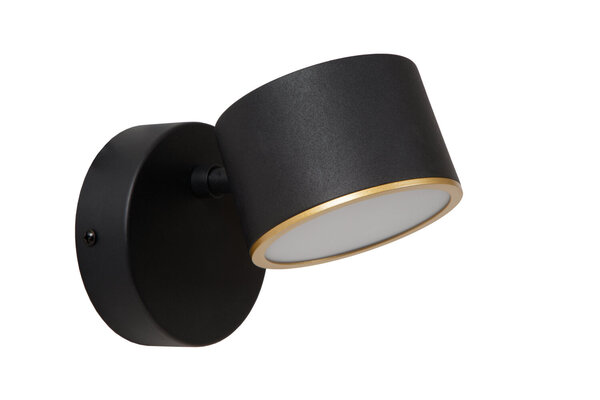 Lucide GIAN - Wandlamp - LED Dimb. - 1x9W 2700K - Zwart Lucide GIAN - Wandlamp - LED Dimb. - 1x9W 2700K - Zwart