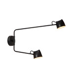 Lucide MILNE - Wandlamp - LED Dimb. - 2x8W 2700K - Zwart Lucide MILNE - Wandlamp - LED Dimb. - 2x8W 2700K - Zwart