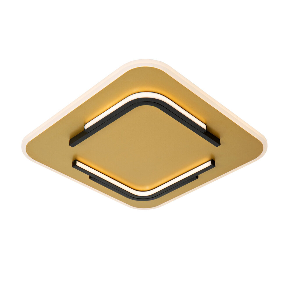 Lucide ANDREAS - Plafonnière - LED - 1x30W 2700K - Mat Goud / Messing
