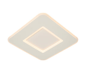 Lucide AXELLE - Plafonnière - LED 3 StepDim - 1x24W 2700K - Wit Lucide AXELLE - Plafonnière - LED 3 StepDim - 1x24W 2700K - Wit