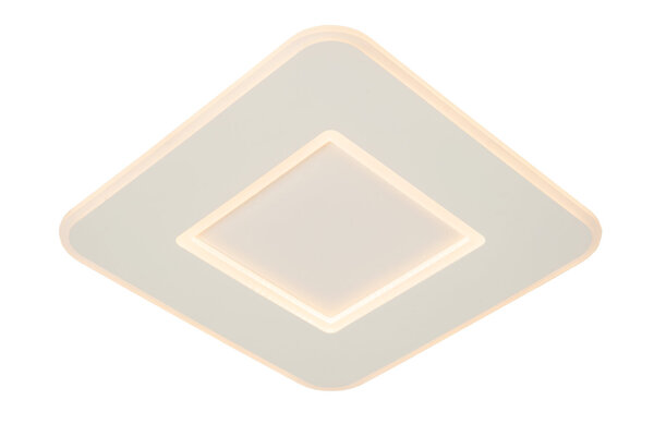 Lucide AXELLE - Plafonnière - LED 3 StepDim - 1x24W 2700K - Wit Lucide AXELLE - Plafonnière - LED 3 StepDim - 1x24W 2700K - Wit