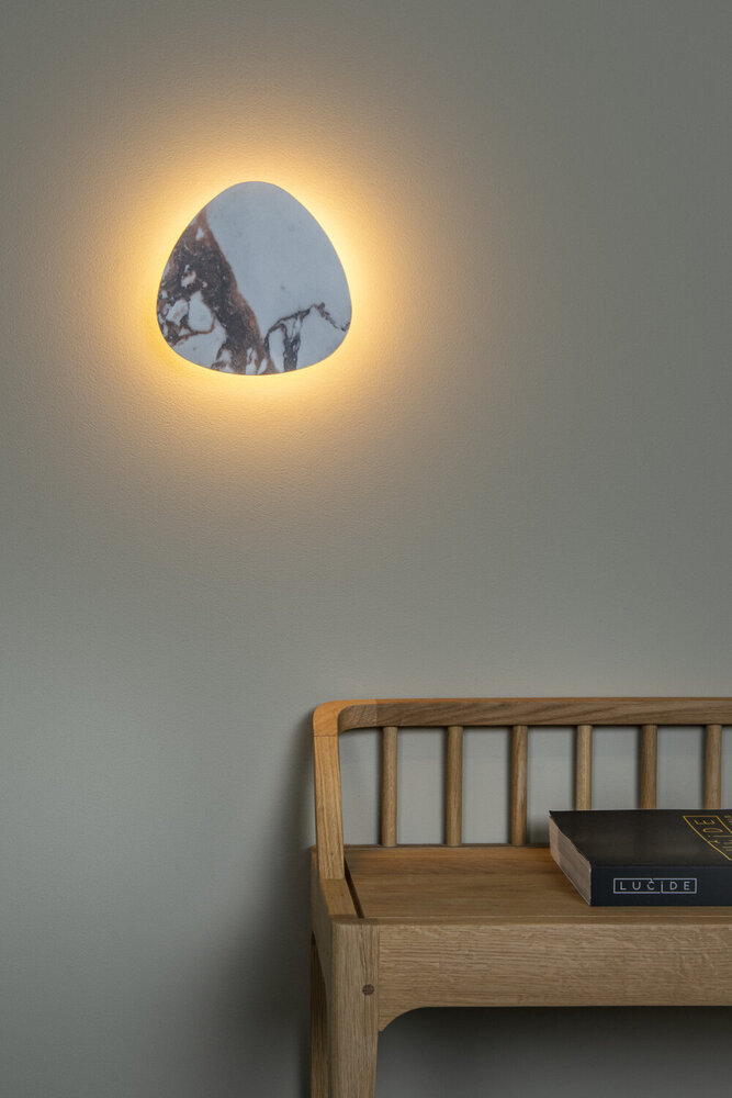 Lucide KAMIEN - Wandlamp - LED - 1x6W 2700K - Wit | Premium Lucide KAMIEN - Wandlamp - LED - 1x6W 2700K - Wit | Premium