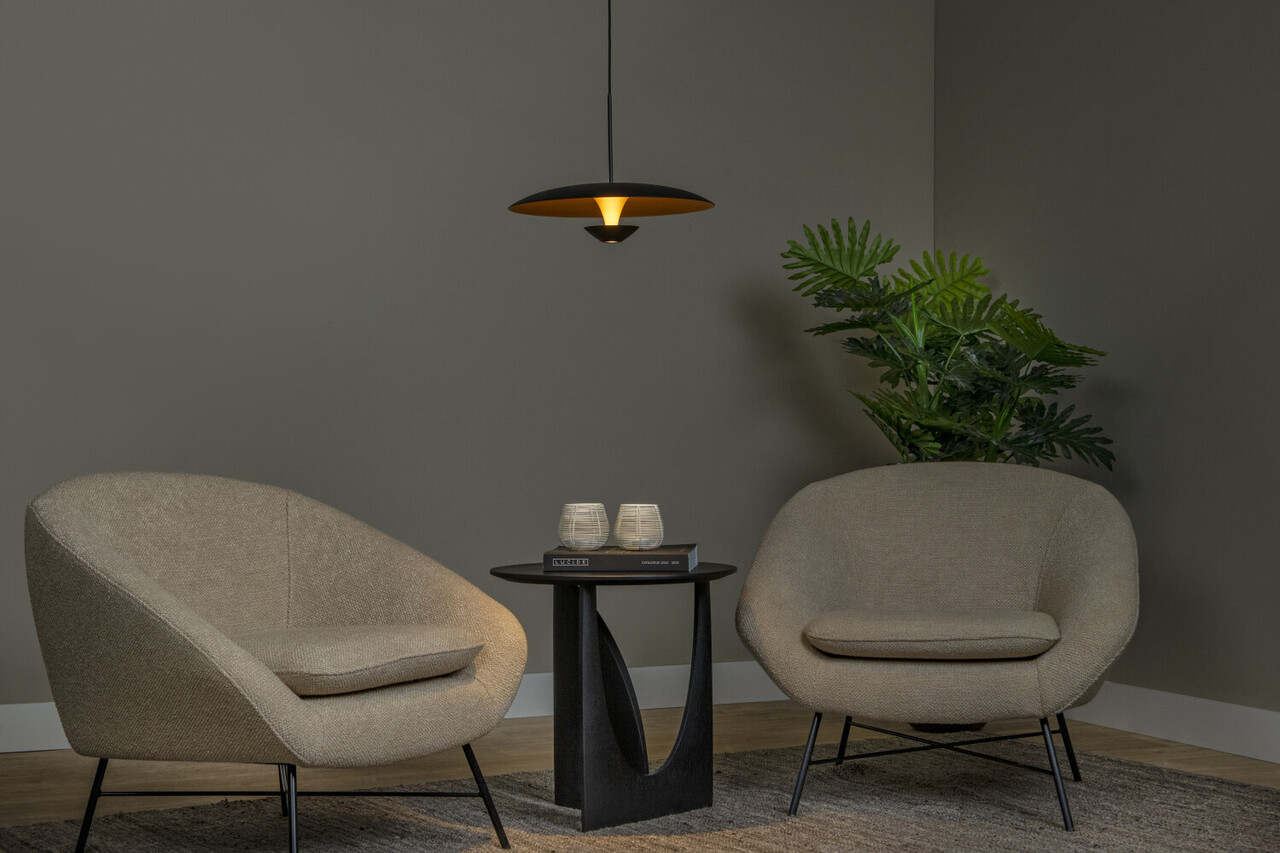 Lucide KENNETH - Hanglamp - Ø 40 cm - LED Dimb. - 1x12W 2700K - Zwart | Premium Lucide KENNETH - Hanglamp - Ø 40 cm - LED Dimb. - 1x12W 2700K - Zwart | Premium