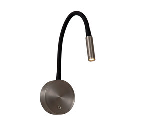 Lucide ASJA - Oplaadbare Wandspot / Wandlamp - Accu/Batterij - LED 3 StepDim - 1x3W 2700K - Grijs ijzer - Premium Lucide ASJA - Oplaadbare Wandspot / Wandlamp - Accu/Batterij - LED 3 StepDim - 1x3W 2700K - Grijs ijzer - Premium