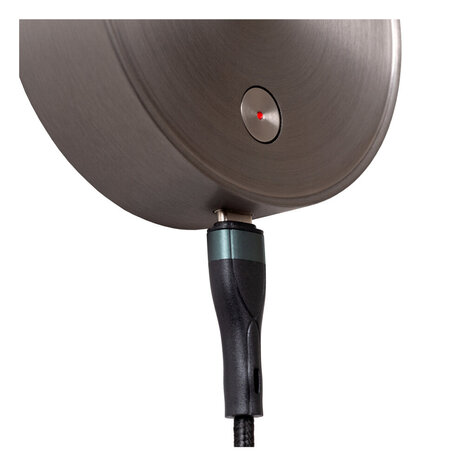 Lucide ASJA - Oplaadbare Wandspot / Wandlamp - Accu/Batterij - LED 3 StepDim - 1x3W 2700K - Grijs ijzer - Premium Lucide ASJA - Oplaadbare Wandspot / Wandlamp - Accu/Batterij - LED 3 StepDim - 1x3W 2700K - Grijs ijzer - Premium