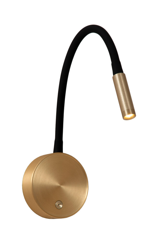 Lucide ASJA - Oplaadbare Wandspot / Wandlamp - Accu/Batterij - LED 3 StepDim - 1x3W 2700K - Mat Goud / Messing - Premium Lucide ASJA - Oplaadbare Wandspot / Wandlamp - Accu/Batterij - LED 3 StepDim - 1x3W 2700K - Mat Goud / Messing - Premium