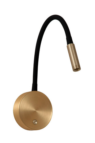 Lucide ASJA - Oplaadbare Wandspot / Wandlamp - Accu/Batterij - LED 3 StepDim - 1x3W 2700K - Mat Goud / Messing - Premium Lucide ASJA - Oplaadbare Wandspot / Wandlamp - Accu/Batterij - LED 3 StepDim - 1x3W 2700K - Mat Goud / Messing - Premium