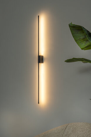 Lucide MARNIK - Wandlamp - LED Dimb. - CCT - 1x18W 2700K/4000K - Handbewegingssensor - Zwart | Premium