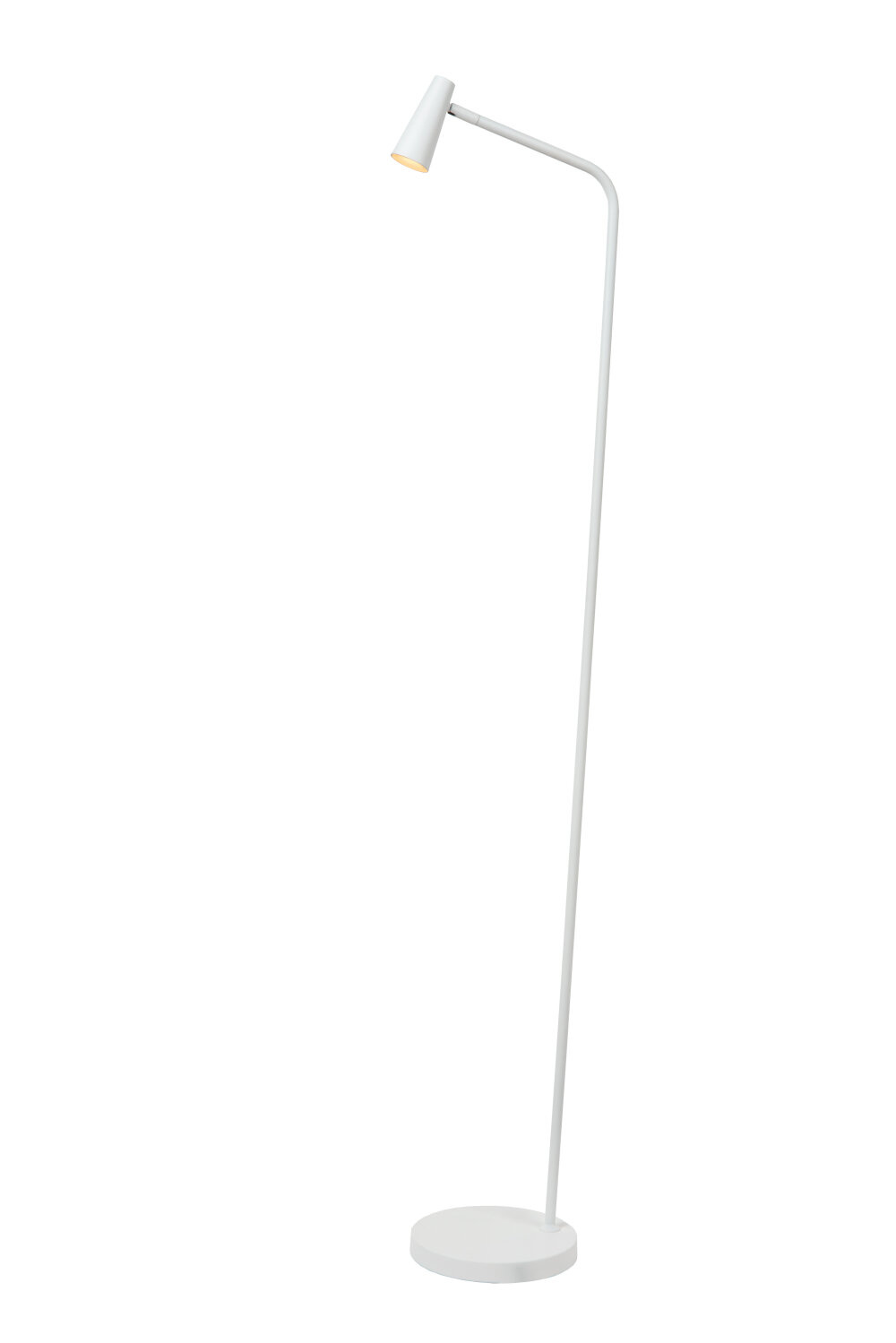 Lucide STIRLING - Oplaadbare Vloerlamp - Accu/Batterij - LED 3 StepDim - 1x3W 2700K - Wit