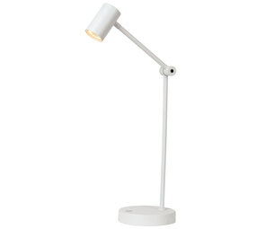 Lucide TIPIK - Oplaadbare Bureaulamp - Accu/Batterij - LED 3 StepDim - 1x3W 2700K - Wit
