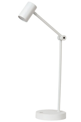 Lucide TIPIK - Oplaadbare Bureaulamp - Accu/Batterij - LED 3 StepDim - 1x3W 2700K - Wit Lucide TIPIK - Oplaadbare Bureaulamp - Accu/Batterij - LED 3 StepDim - 1x3W 2700K - Wit